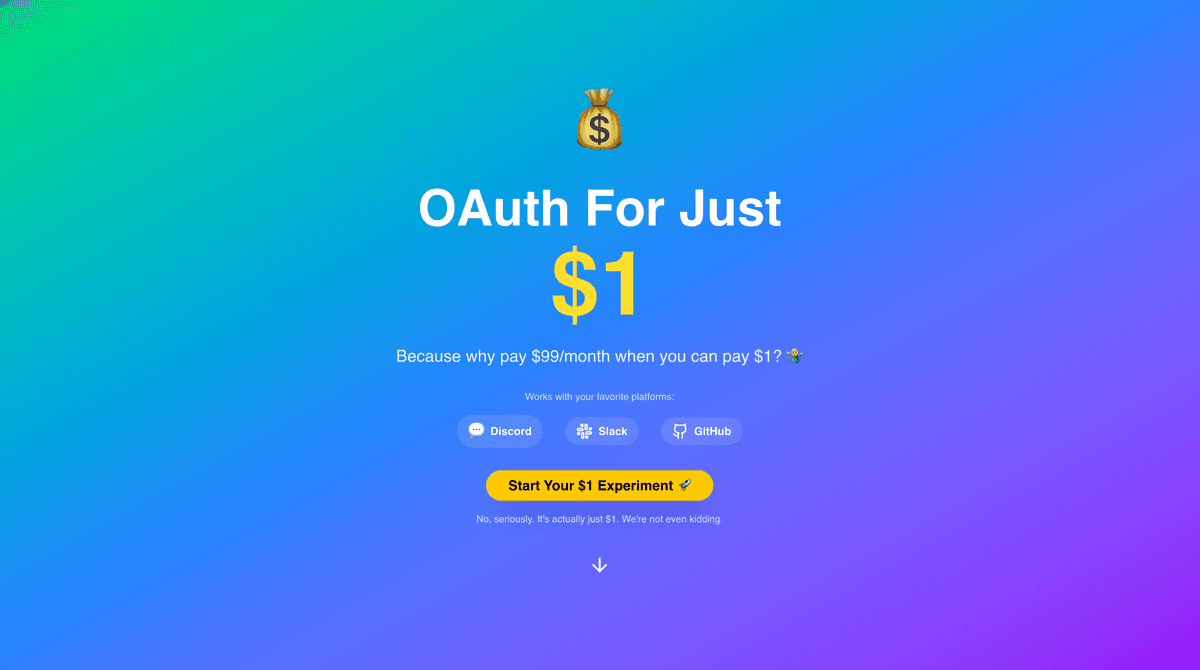One Dollar OAuth